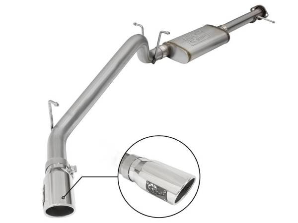 aFe - aFe MACH Force-Xp 3.0in 304 SS Cat-Back Exhaust w/ Polished Tip 17-18 GM Colorado/Canyon - 49-44097-P