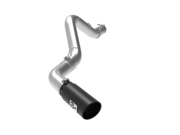 aFe - aFe Large Bore-HD 5 IN 409 SS DPF-Back Exhaust System w/Black Tip 20-21 GM Truck V8-6.6L - 49-44125-B