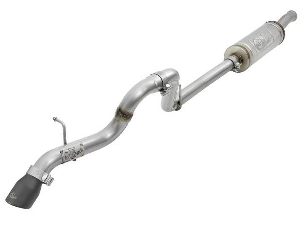 aFe - aFe MACH Force-Xp 2.5in 409SS Catback High-Tuck Exhaust 18-21 Jeep (JL) 3.6L 4-Door - Black Tip - 49-48065-1B