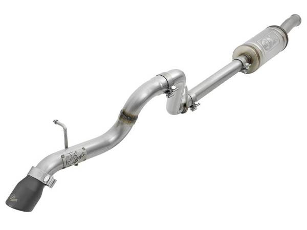 aFe - aFe MACH Force-Xp Axle-Back Hi-Tuck Exhaust System w/Black Tip 18-19 Jeep Wrangler (JL) V6 3.6L - 49-48075-B