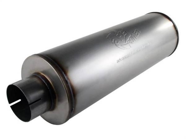 aFe - aFe MACHForce XP Exhausts Mufflers SS-409 EXH Muffler 4 ID In/Out 8 Dia - 49-91002