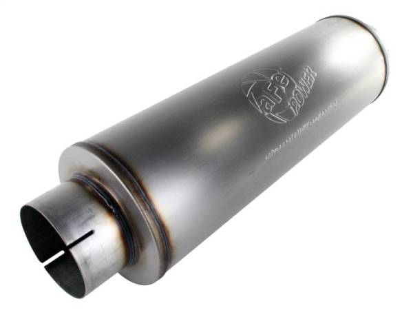 aFe - aFe MACHForce XP Exhausts Mufflers SS-409 EXH Muffler 5 ID In/Out 8 Dia - 49-91012