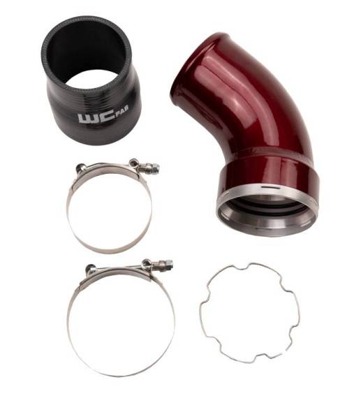 Wehrli Custom Fabrication - Wehrli Custom Fabrication 2006-2010 LBZ/LMM Duramax Passenger Side Intercooler Outlet Elbow Kit - WCF100466