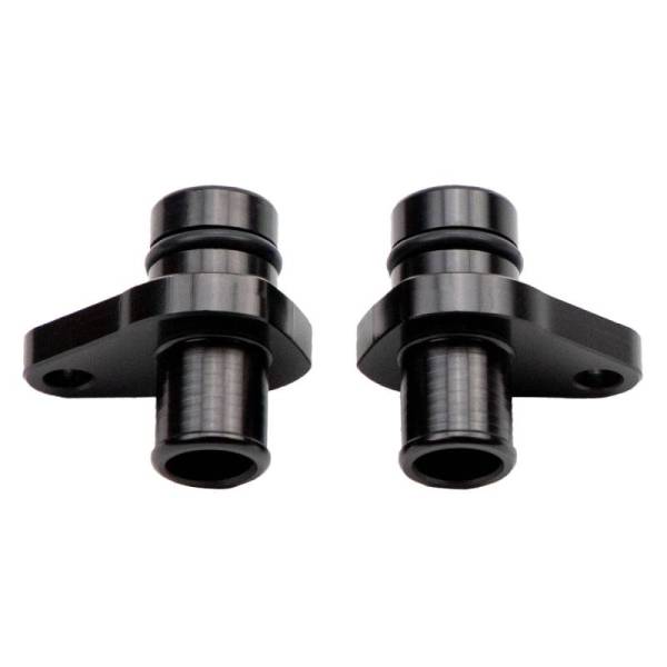 Wehrli Custom Fabrication - Wehrli Custom Fabrication 2004.5-2010 LLY/LBZ/LMM Duramax Billet Crankcase Vent (PCV) Fitting Kit, Black Anodized - WCF100189