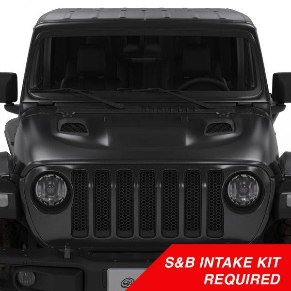 S&B Filters - Air Hood Scoops For Jeep Wrangler Rubicon / Gladiator (S&B Intake Required)