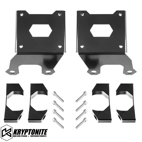 KRYPTONITE - KRYPTONITE DEATH GRIP FRONT SHOCK RESERVOIR MOUNT KIT GM HD 2011+ - 50MM Resi