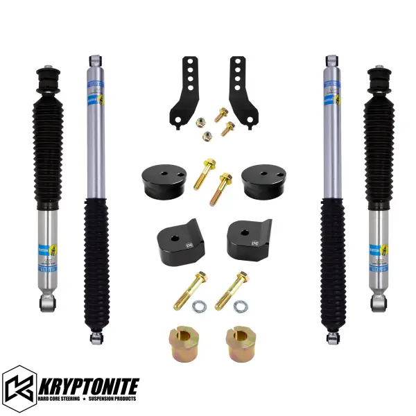 KRYPTONITE - KRYPTONITE FORD SUPER DUTY F250/F350 STAGE 1 LEVELING KIT WITH BILSTEIN SHOCKS 2017-2024