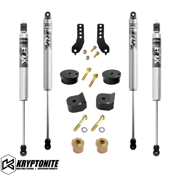 KRYPTONITE - KRYPTONITE FORD SUPER DUTY F250/F350 STAGE 1 LEVELING KIT WITH FOX SHOCKS 2017-2024