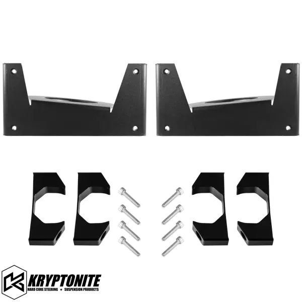 KRYPTONITE - KRYPTONITE DEATH GRIP FRONT SHOCK RESERVOIR MOUNT KIT 2005+ SUPER DUTY - 50mm Resi