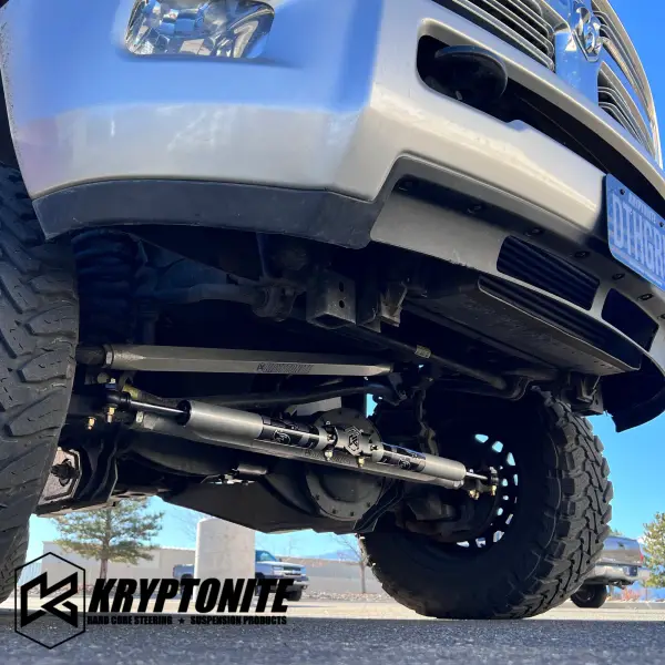 KRYPTONITE - KRYPTONITE RAM 2500/3500 DEATH GRIP DUAL STEERING STABILIZER KIT WITH FOX 2.0 SHOCKS 2014-2024