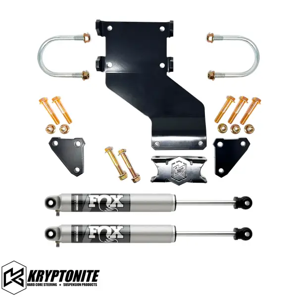 KRYPTONITE - KRYPTONITE RAM 2500/3500 DEATH GRIP DUAL STEERING STABILIZER KIT WITH FOX 2.0 SHOCKS 2003-2013