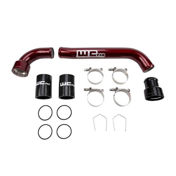 Wehrli Custom Fabrication - Wehrli Custom Fabrication 2017-2024 6.7L Powerstroke Upper Coolant Pipe Kit - WCF100311