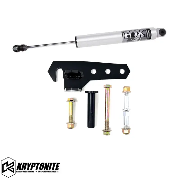KRYPTONITE - KRYPTONITE BOLT ON FOX STEERING STABILIZER BRACKET GM HD 2015-2025