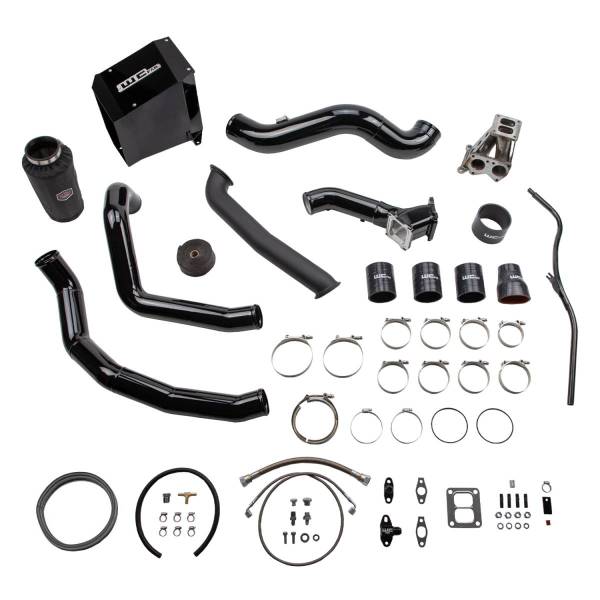 Wehrli Custom Fabrication - Wehrli Custom Fabrication 2001-2004 LB7 Duramax S300 Single Turbo Install Kit - WCF100478