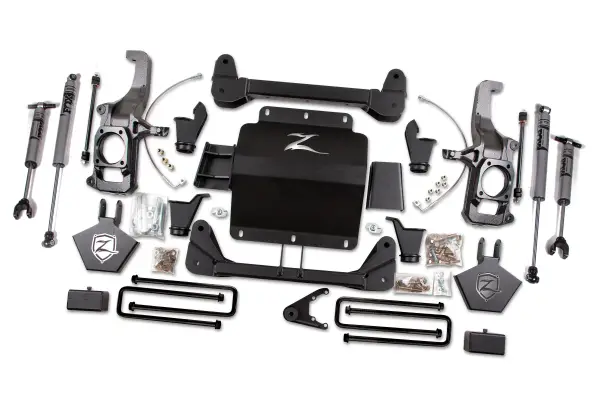 Zone Offroad - Zone Offroad 11-19 GM 2500/3500HD 5" Suspension Lift Kit - Fox 2.0 Adventure Series Shocks