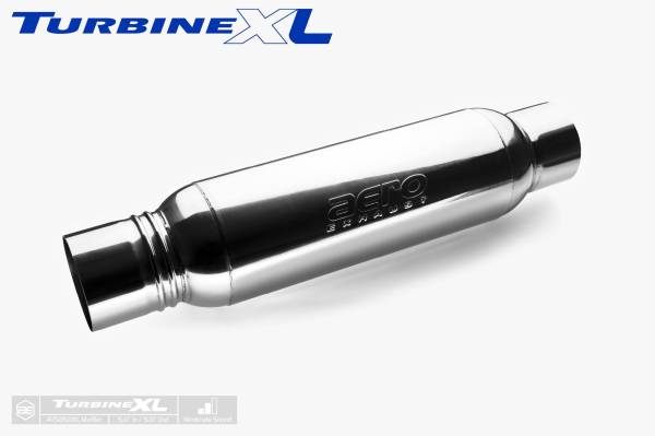 Aero Exhaust - Aero Exhaust - TurbineXL AT5050XL Performance Muffler 5" Inside Diameter Necks (Moderate Sound) (30" Overall Length)