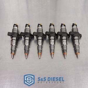 Fuel System - Injectors - S&S Diesel Motorsport - S&S Diesel Late 5.9L Cummins Injectors (2004.5-2007) (Set of 6) - Reman - TorqueMaster