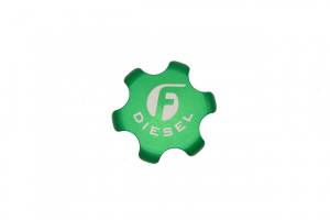 Fleece Performance - Fleece Performance Green Anodized Billet Fuel Cap For 2013-2018 Cummins - FPE-FC-1316-GRN - Image 4