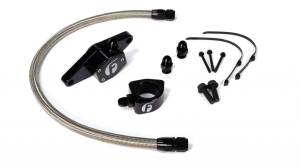 Fleece Performance Cummins Coolant Bypass Kit VP 98.5-02 with Stainless Steel Braided Line - FPE-CLNTBYPS-CUMMINS-VP-SS