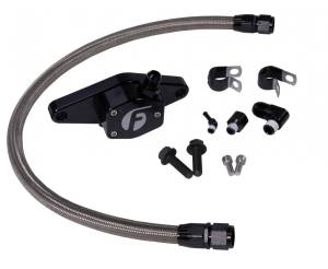 Fleece Performance Cummins Coolant Bypass Kit 12V 94-98 with Stainless Steel Braided Line - FPE-CLNTBYPS-CUMMINS-12V-SS