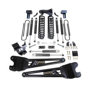 ReadyLift Big Lift Kit w/Shocks 4 in. Coil Spring Lift w/Falcon 1.1 Monotube Shocks Front/Rear Radius Arms Dual Steering Stabilizer Front Track Bar - 49-23421