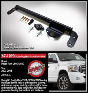 ReadyLift - ReadyLift Steering Box Stabilizer Bar Recommended For Use w/35 in. Tires - 67-1090 - Image 2