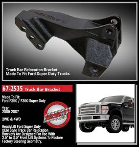 ReadyLift - ReadyLift Track Bar Bracket Readylift OEM Type Track Bar Relocation Bracket Recommended For 2.5 in. - 3.5 in. SD Trucks - 67-2535 - Image 2