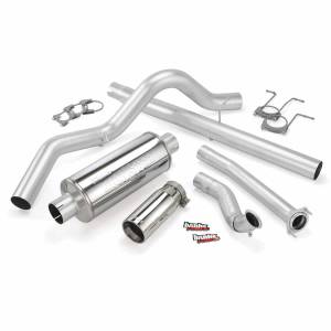 Banks Power - Banks Power 94-97 Ford 7.3L ECLB Monster Exhaust System - SS Single Exhaust w/ Chrome Tip - Image 1