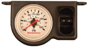 Firestone Ride-Rite Plastic Single Pneumatic White Gauge Air Pressure Gauge - 2570