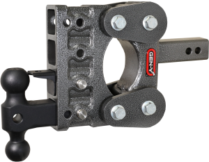 GEN-Y Hitch The BOSS TORSION-FLEX 2" Shank 5" Drop 1.1K TW 10K Hitch Dual-Ball & Pintle Lock - GH-1024