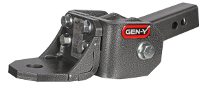 GEN-Y Hitch GLYDER TORSION-FLEX 2" Shank 2" drop .4K-.7K TW 7K Hitch & Ball 1" Dia Hole - GH-12001