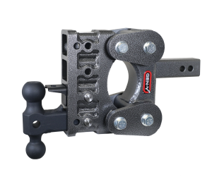GEN-Y Hitch The BOSS TORSION-FLEX 2" Shank 5" Drop 1.7K TW 16K Hitch Dual-Ball & Pintle Lock - GH-1224