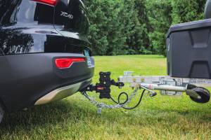 GEN-Y Hitch - GEN-Y Hitch PHANTOM-X 2" Hollow Shank 9.5" Drop .7K TW 7K Hitch & Platinum Ball Mount - GH-13055X - Image 4