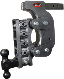 GEN-Y Hitch The BOSS TORSION-FLEX 2" Shank 15" Drop 1.7K TW 16K Hitch Dual-Ball & Stabilizer - GH-1415