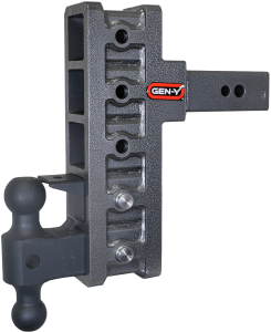 GEN-Y Hitch MEGA-DUTY 2.5" Shank 9" Offset Drop 3.5K TW 32K Hitch Dual-Ball & Pintle Lock - GH-1925