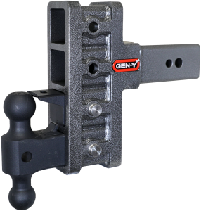 GEN-Y Hitch MEGA-DUTY 3" Shank 6" Offset Drop 3.5K TW 32K Hitch with Dual-Ball & Pintle Lock - GH-2024