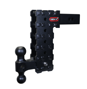 GEN-Y Hitch PHANTOM-X 2.5" Solid Shank 10" Drop 1.6K TW 16K Hitch & GH-051 Dual-Ball Mount - GH-2415X