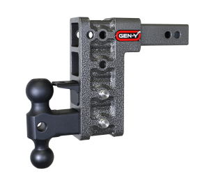 GEN-Y Hitch MEGA-DUTY 2" Shank 7.5" Drop 1.5K TW 10K Hitch with Dual-Ball & Pintle Lock - GH-324