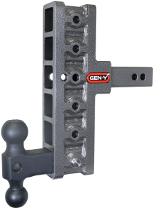 GEN-Y Hitch - GEN-Y Hitch MEGA-DUTY 2" Shank 7.5" Offset Drop 1.5K TW 10K Hitch & GH-031 Dual-Ball - GH-416 - Image 1