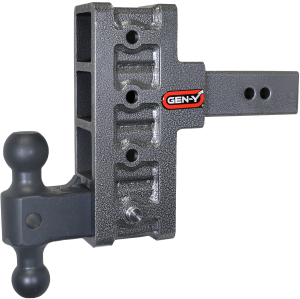 GEN-Y Hitch - GEN-Y Hitch MEGA-DUTY 2.5" Shank 6" Offset Drop 3K TW 21K Hitch & GH-061 Dual-Ball - GH-914 - Image 1