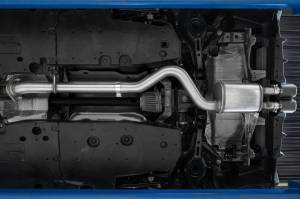 MBRP Exhaust - MBRP Exhaust 3in Cat-BackDual Center Rear ExitT304BE Tips - S43033BE - Image 3