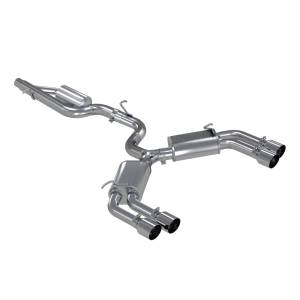 MBRP Exhaust - MBRP Exhaust 3in. Cat-BackValve DeleteQuad Split Rear ExitT304 - S4601304 - Image 1