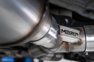 MBRP Exhaust - MBRP Exhaust 3in. Cat-BackValve DeleteQuad Split Rear ExitT304CF Tips - S46013CF - Image 4