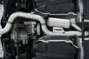 MBRP Exhaust - MBRP Exhaust 3in. Cat-BackValve DeleteQuad Split Rear ExitT304CF Tips - S46033CF - Image 2