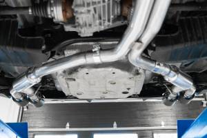 MBRP Exhaust - MBRP Exhaust 2.5in. Resonator BackDual Rear ExitT304Quad Tips - S4607304 - Image 3