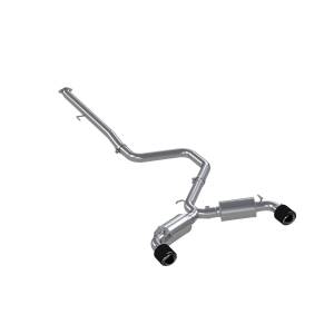 MBRP Exhaust - MBRP Exhaust 3in. Cat-BackDual Split Rear ExitT304CF Tips - S47063CF - Image 1