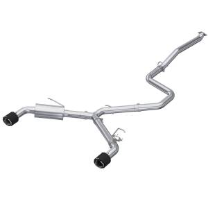 MBRP Exhaust - MBRP Exhaust 3in. Cat-BackDual Split Rear ExitActiveT304 with CF Tips - S47103CF - Image 1
