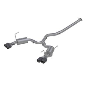 MBRP Exhaust - MBRP Exhaust 3in. Cat-BackDual Split Rear ExitStreet VersionT304CF Tips - S48003CF - Image 1