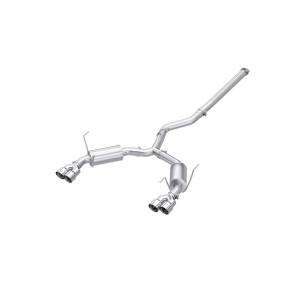 MBRP Exhaust - MBRP Exhaust 3in. Cat-BackDual Split Rear ExitQuad OutletStreet ProfileT304 - S4807304 - Image 1