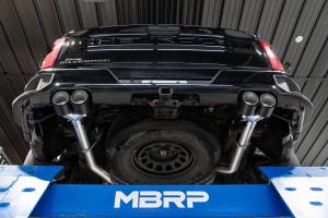 MBRP Exhaust - MBRP Exhaust 3in. Cat-Back2.5in. Dual Split RearT304Quad CF Tips - S50053CF - Image 2